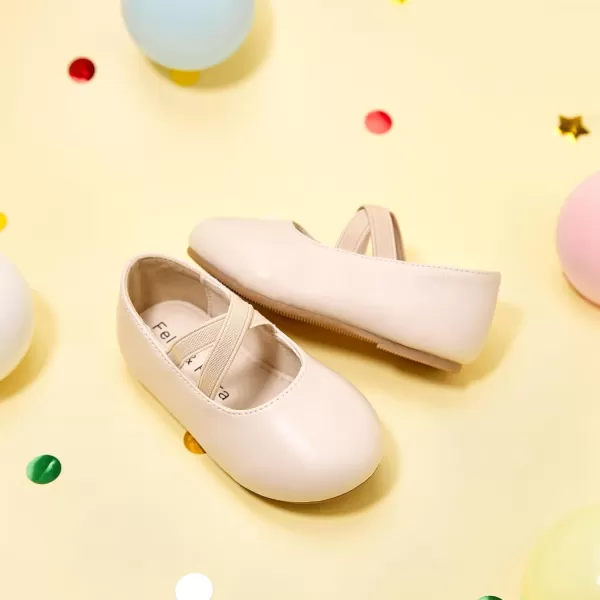 Felix &amp; Flora Toddler Little Girl Dress Shoes - Girl Mary Jane Flats Party School Wedding