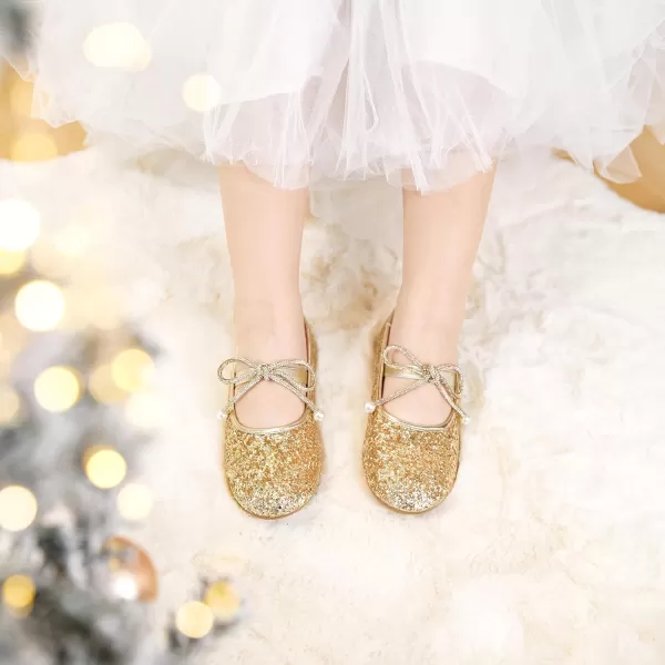 Felix &amp; Flora Toddler Little Girl Dress Shoes - Girl Mary Jane Flats Party School Wedding
