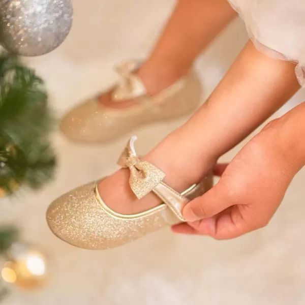 Felix &amp; Flora Toddler Little Girl Dress Shoes - Girl Mary Jane Flats Party School Wedding