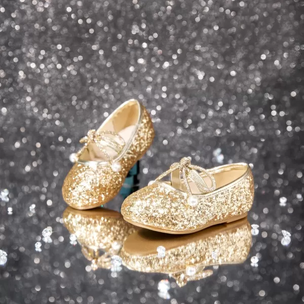 Felix &amp; Flora Toddler Little Girl Dress Shoes - Girl Mary Jane Flats Party School Wedding
