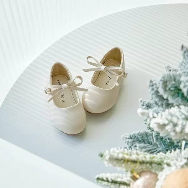 Felix &amp; Flora Toddler Little Girl Dress Shoes - Girl Mary Jane Flats Party School Wedding