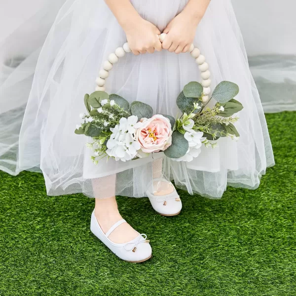 Felix &amp; Flora Toddler Little Girl Dress Shoes - Girl Mary Jane Flats Party School Wedding