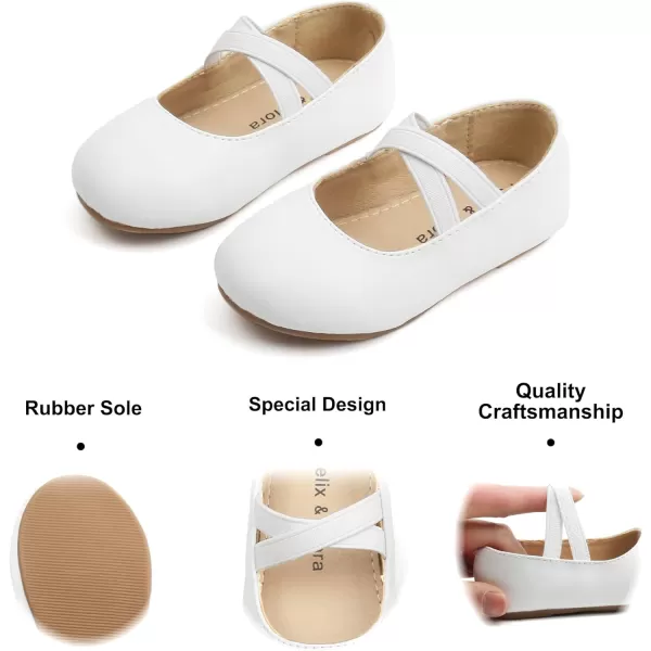 Felix &amp; Flora Toddler Little Girl Dress Shoes - Girl Mary Jane Flats Party School Wedding