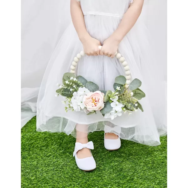 Felix &amp; Flora Toddler Little Girl Dress Shoes - Girl Mary Jane Flats Party School Wedding