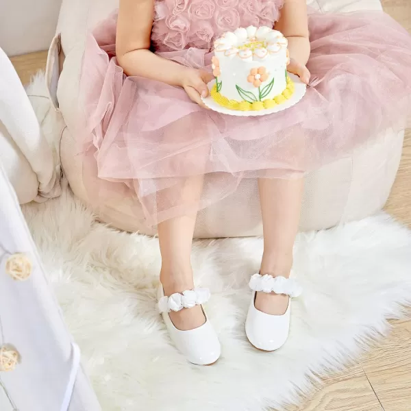 Felix &amp; Flora Toddler Little Girl Dress Shoes - Girl Mary Jane Flats Party School Wedding
