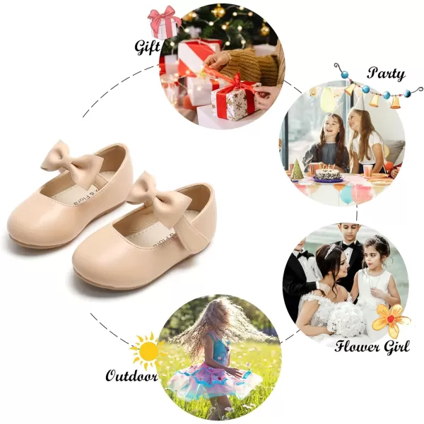 Felix &amp; Flora Toddler Little Girl Dress Shoes - Girl Mary Jane Flats Party School Wedding