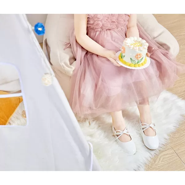Felix &amp; Flora Toddler Little Girl Dress Shoes - Girl Mary Jane Flats Party School Wedding