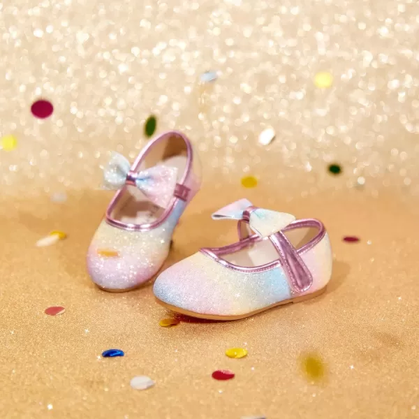 Felix &amp; Flora Toddler Little Girl Dress Shoes - Girl Mary Jane Flats Party School Wedding