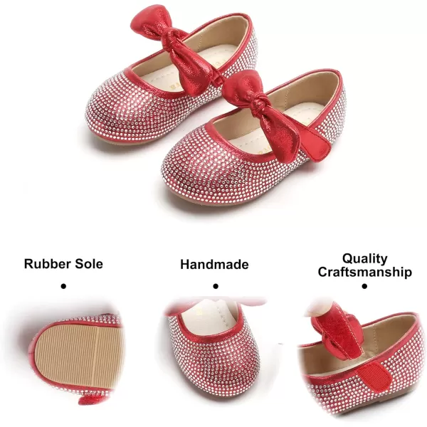 Felix &amp; Flora Toddler Little Girl Dress Shoes - Girl Mary Jane Flats Party School Wedding