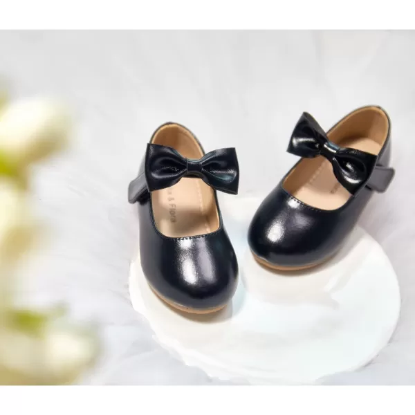 Felix &amp; Flora Toddler Little Girl Dress Shoes - Girl Mary Jane Flats Party School Wedding