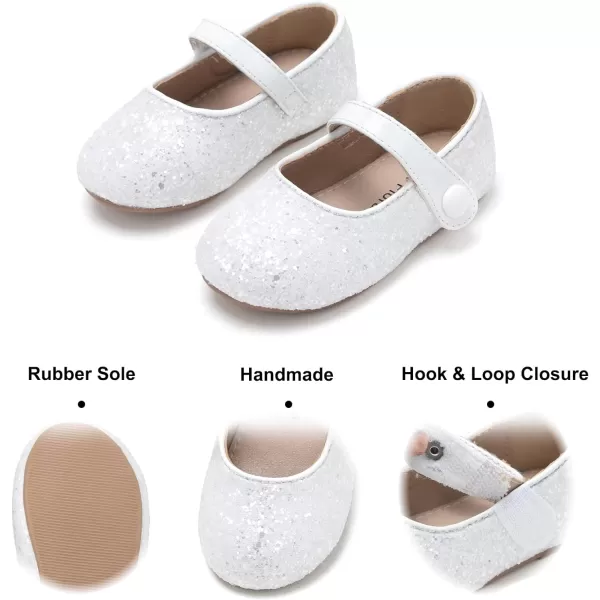 Felix &amp; Flora Toddler Little Girl Dress Shoes - Girl Mary Jane Flats Party School Wedding