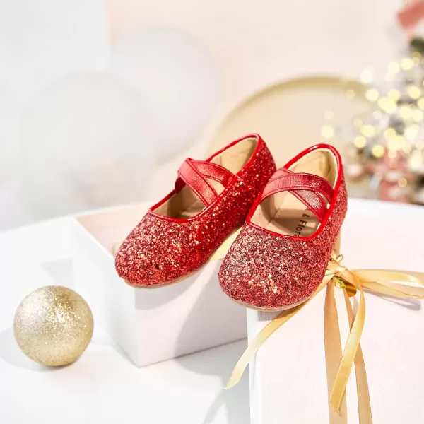 Felix &amp; Flora Toddler Little Girl Dress Shoes - Girl Mary Jane Flats Party School Wedding