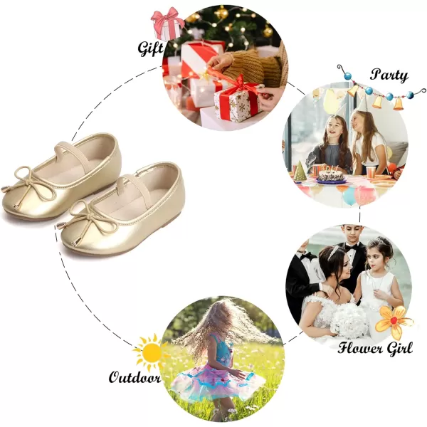 Felix &amp; Flora Toddler Little Girl Dress Shoes - Girl Mary Jane Flats Party School Wedding