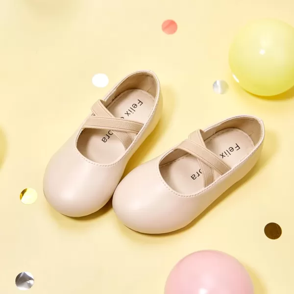 Felix &amp; Flora Toddler Little Girl Dress Shoes - Girl Mary Jane Flats Party School Wedding