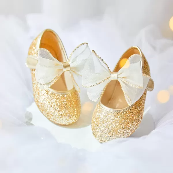 Felix &amp; Flora Toddler Little Girl Dress Shoes - Girl Mary Jane Flats Party School Wedding
