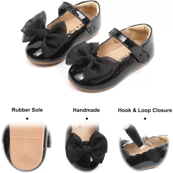 Felix &amp; Flora Toddler Little Girl Dress Shoes - Girl Mary Jane Flats Party School Wedding