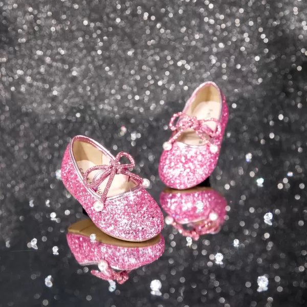 Felix &amp; Flora Toddler Little Girl Dress Shoes - Girl Mary Jane Flats Party School Wedding