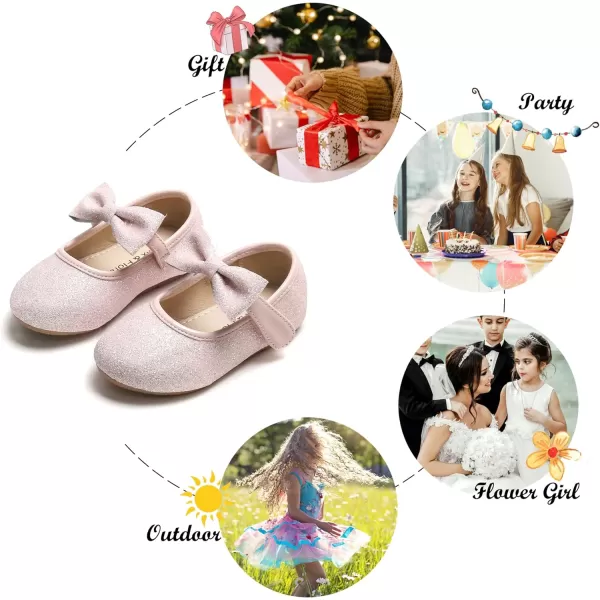Felix &amp; Flora Toddler Little Girl Dress Shoes - Girl Mary Jane Flats Party School Wedding