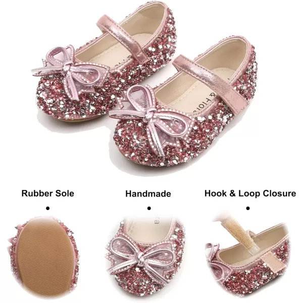Felix &amp; Flora Toddler Little Girl Dress Shoes - Girl Mary Jane Flats Party School Wedding