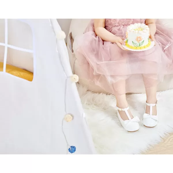 Felix &amp; Flora Toddler Little Girl Dress Shoes - Girl Mary Jane Flats Party School Wedding