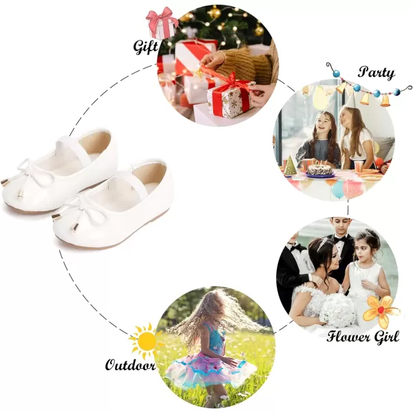 Felix &amp; Flora Toddler Little Girl Dress Shoes - Girl Mary Jane Flats Party School Wedding