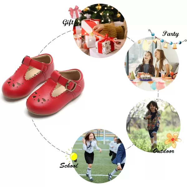 Felix &amp; Flora Toddler Little Girl Flat Oxfords Dress Shoes - Mary Jane Princess for Girl Party School Shoes.
