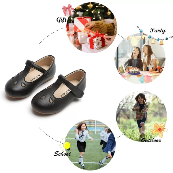 Felix &amp; Flora Toddler Little Girl Flat Oxfords Dress Shoes - Mary Jane Princess for Girl Party School Shoes.