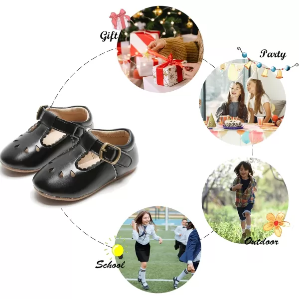 Felix &amp; Flora Toddler Little Girl Flat Oxfords Dress Shoes - Mary Jane Princess for Girl Party School Shoes.