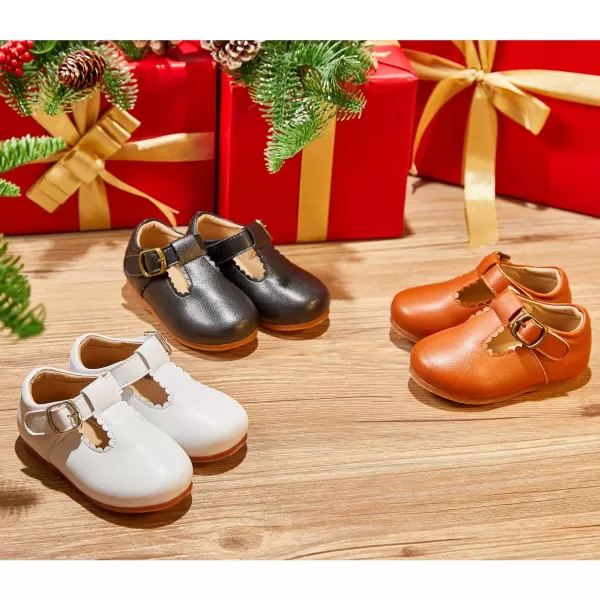 Felix &amp; Flora Toddler Little Girl Flat Oxfords Dress Shoes - Mary Jane Princess for Girl Party School Shoes.
