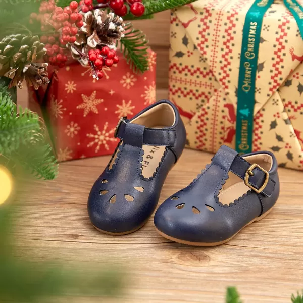 Felix &amp; Flora Toddler Little Girl Flat Oxfords Dress Shoes - Mary Jane Princess for Girl Party School Shoes.