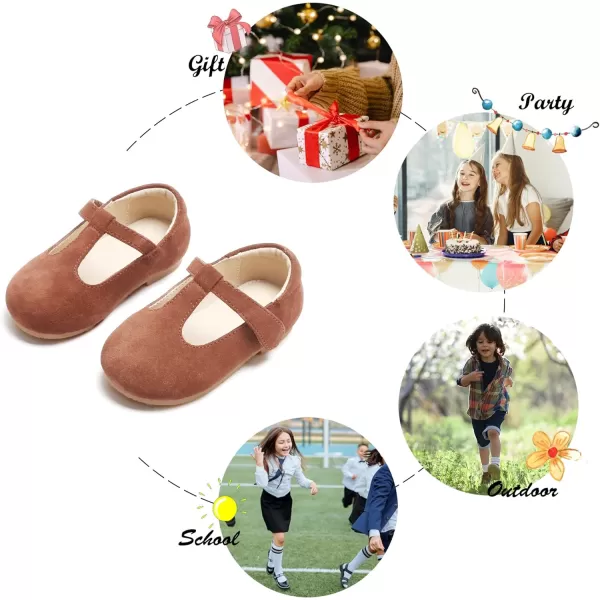 Felix &amp; Flora Toddler Little Girl Flat Oxfords Dress Shoes - Mary Jane Princess for Girl Party School Shoes.