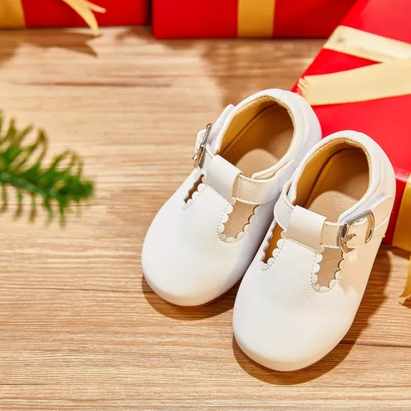 Felix &amp; Flora Toddler Little Girl Flat Oxfords Dress Shoes - Mary Jane Princess for Girl Party School Shoes.