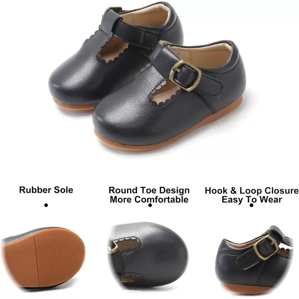 Felix &amp; Flora Toddler Little Girl Flat Oxfords Dress Shoes - Mary Jane Princess for Girl Party School Shoes.
