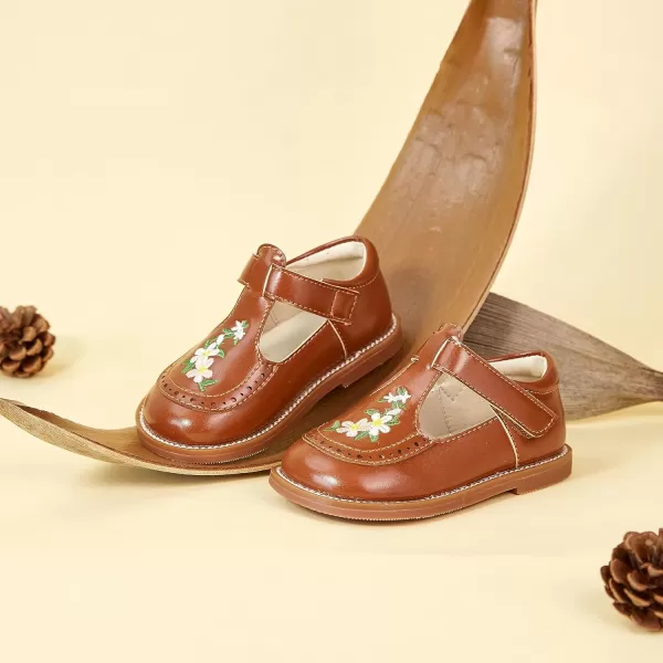 Felix &amp; Flora Toddler Little Girl Mary Jane Dress Shoes - Ballet Flats for Easter Flower Girl Party School Shoes.