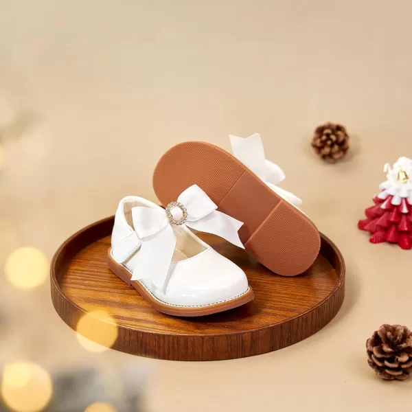 Felix &amp; Flora Toddler Little Girl Mary Jane Dress Shoes - Ballet Flats for Easter Flower Girl Party School Shoes.