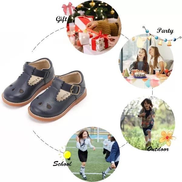 Felix &amp; Flora Toddler Little Girl Mary Jane Dress Shoes - Ballet Flats for Easter Flower Girl Party School Shoes.