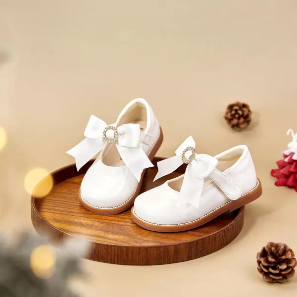 Felix &amp; Flora Toddler Little Girl Mary Jane Dress Shoes - Ballet Flats for Easter Flower Girl Party School Shoes.