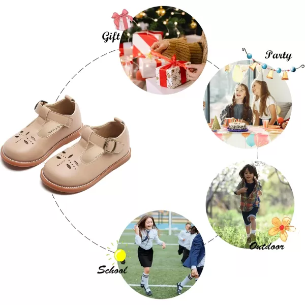 Felix &amp; Flora Toddler Little Girl Mary Jane Dress Shoes - Ballet Flats for Easter Flower Girl Party School Shoes.