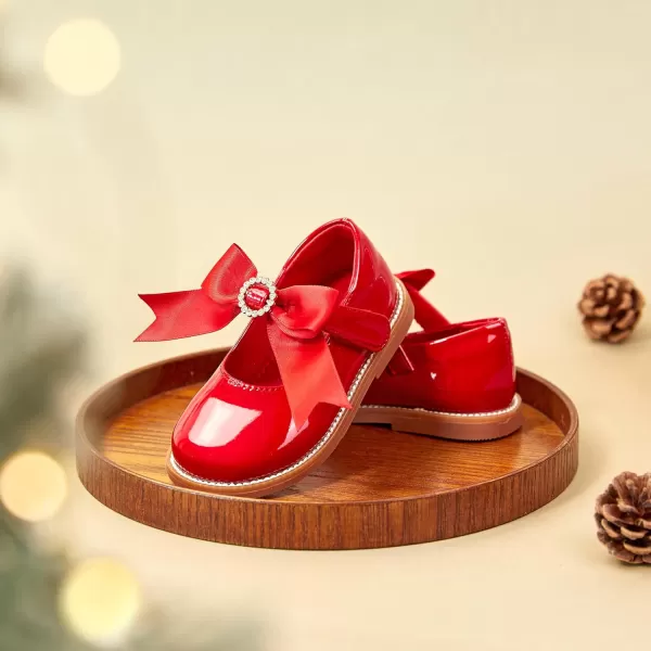 Felix &amp; Flora Toddler Little Girl Mary Jane Dress Shoes - Ballet Flats for Easter Flower Girl Party School Shoes.