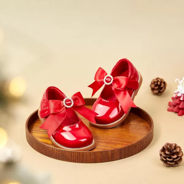 Felix &amp; Flora Toddler Little Girl Mary Jane Dress Shoes - Ballet Flats for Easter Flower Girl Party School Shoes.