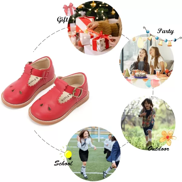 Felix &amp; Flora Toddler Little Girl Mary Jane Dress Shoes - Ballet Flats for Easter Flower Girl Party School Shoes.