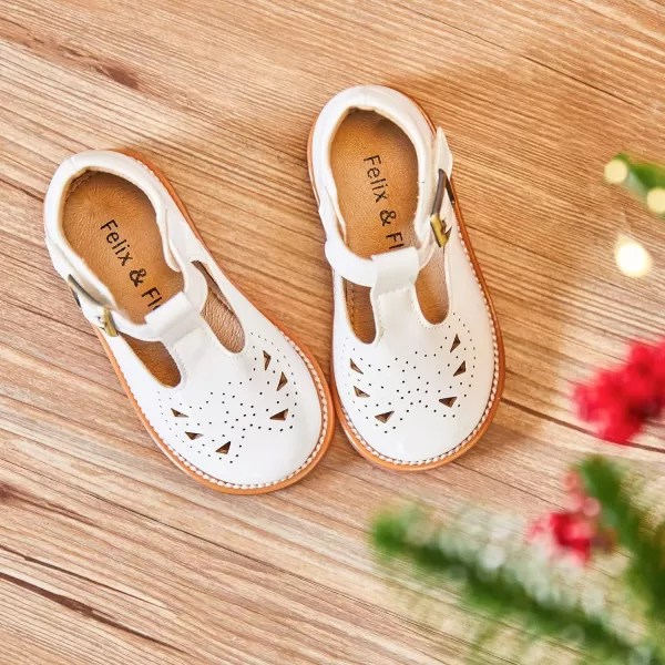 Felix &amp; Flora Toddler Little Girl Mary Jane Dress Shoes - Ballet Flats for Easter Flower Girl Party School Shoes.