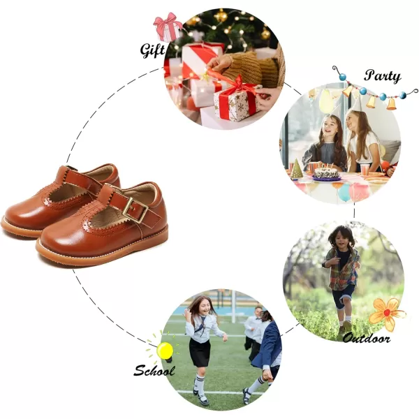 Felix &amp; Flora Toddler Little Girl Mary Jane Dress Shoes - Ballet Flats for Easter Flower Girl Party School Shoes.