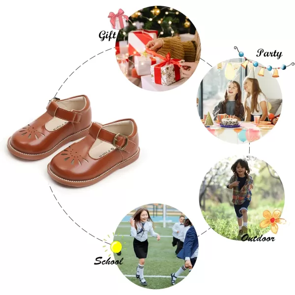 Felix &amp; Flora Toddler Little Girl Mary Jane Dress Shoes - Ballet Flats for Easter Flower Girl Party School Shoes.