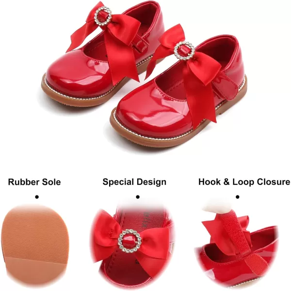 Felix &amp; Flora Toddler Little Girl Mary Jane Dress Shoes - Ballet Flats for Easter Flower Girl Party School Shoes.