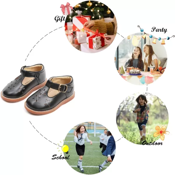 Felix &amp; Flora Toddler Little Girl Mary Jane Dress Shoes - Ballet Flats for Easter Flower Girl Party School Shoes.