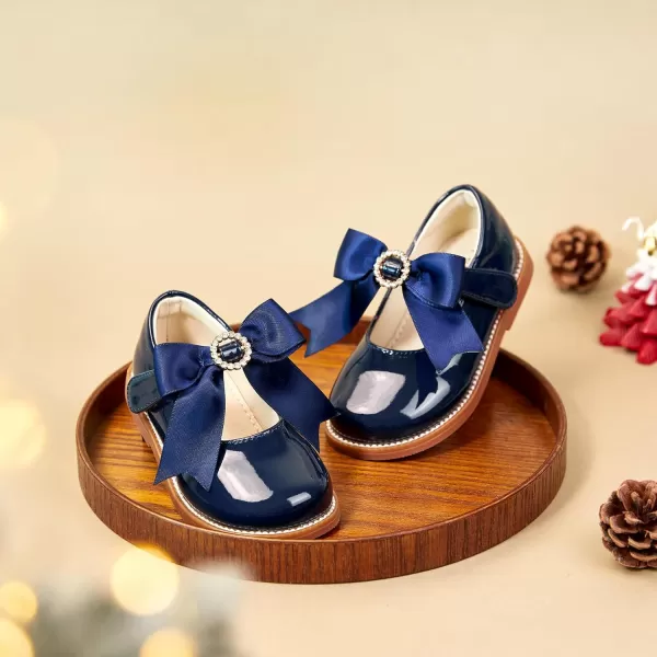 Felix &amp; Flora Toddler Little Girl Mary Jane Dress Shoes - Ballet Flats for Easter Flower Girl Party School Shoes.