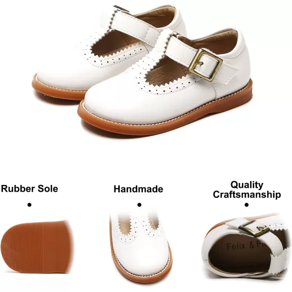 Felix &amp; Flora Toddler Little Girl Mary Jane Dress Shoes - Ballet Flats for Easter Flower Girl Party School Shoes.