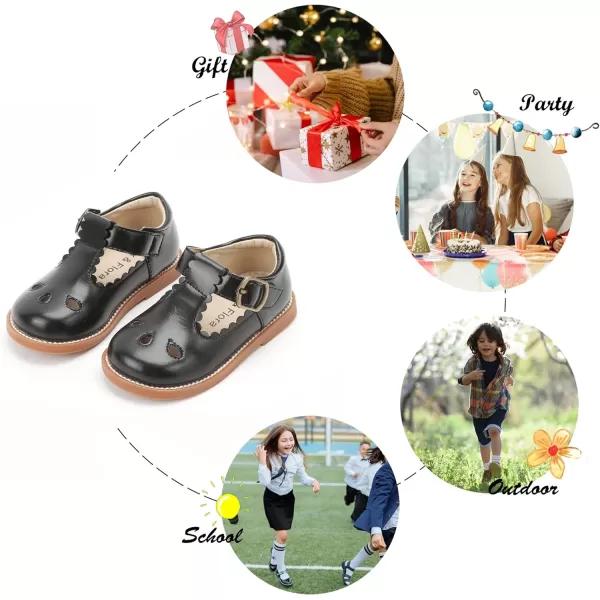 Felix &amp; Flora Toddler Little Girl Mary Jane Dress Shoes - Ballet Flats for Easter Flower Girl Party School Shoes.
