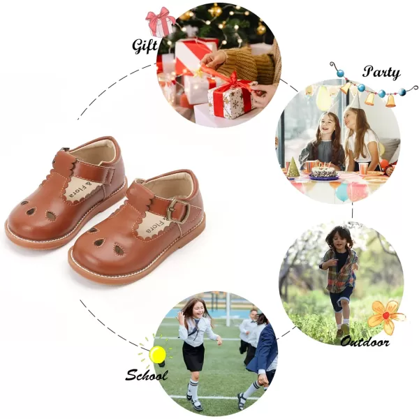 Felix &amp; Flora Toddler Little Girl Mary Jane Dress Shoes - Ballet Flats for Easter Flower Girl Party School Shoes.